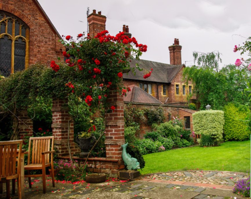 clean brick house