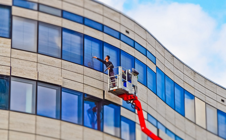 cleaning windows